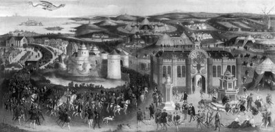 Setkání Jindřicha VIII. a Františka I. v The Field of Cloth of Gold, 1520, 1902 od Unbekannt