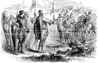 Setkání Stephena a prince Henryho ve Wallingfordu, Oxfordshire, 1153 od Unbekannt