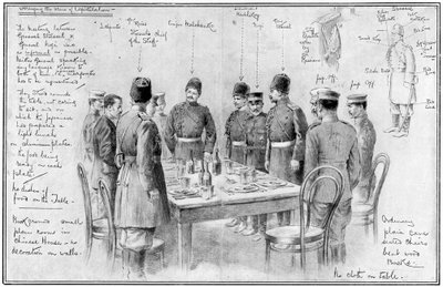 Setkání nepřátelských generálů, rusko-japonská válka, 1904-5 od Unbekannt