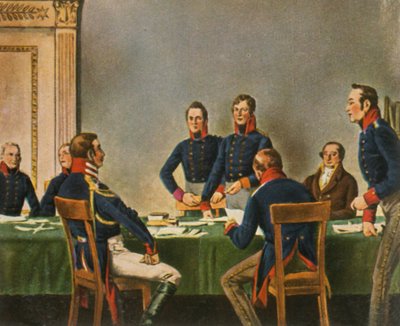 Zasedání Reorganizační komise v Königsbergu, 9. července 1807, 1936. od Unbekannt