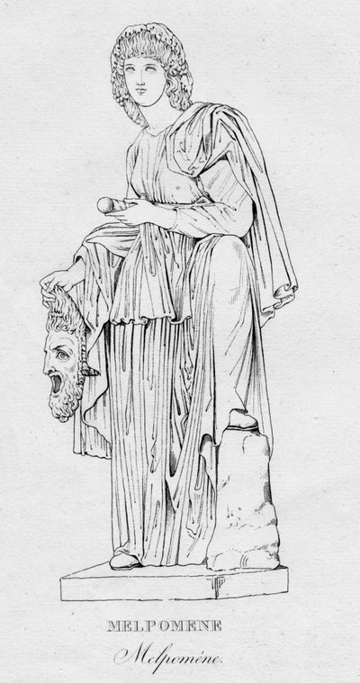 Melpomene Melpoméne, c1850 od Unbekannt
