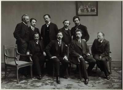 Členové literární skupiny Sreda Středa, 1910 od Unbekannt