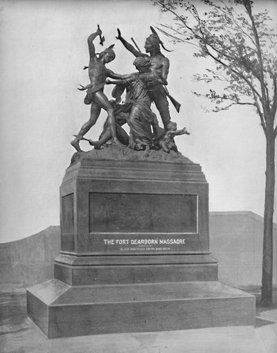 Památník masakru ve Fort Dearborn, c1897. od Unbekannt