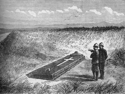 Pamětní kámen na místě, kde byl zabit princ Louis Napoleon, c1880 od Unbekannt