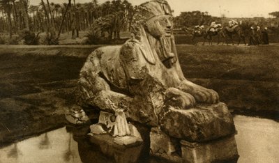 Memphis - Alabastrová sfinga, c1918-c1939. od Unbekannt