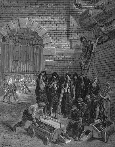 Muži, kteří si odpočinou od nabíjení retort, Lambeth Gasworks, 1872 od Unbekannt