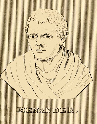 Menander, c342-290 př.nl, 1830. od Unbekannt