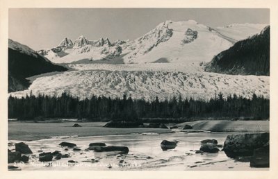 Ledovec Mendenhall poblíž Juneau, Aljaška, c1940. od Unbekannt