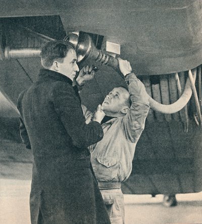 Způsob tankování letadla navržený Sirem Alanem Cobhamem, c1936 c1937 od Unbekannt