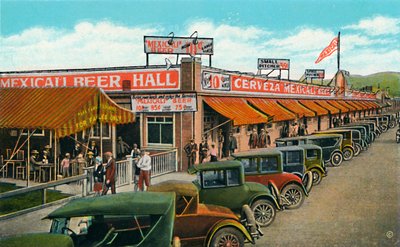 Mexicali Beer Hall, nejdelší bar na světě, c1939 od Unbekannt