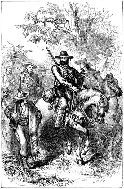 Mexičtí filibusters na pochodu, polovina 19. století 1880 od Unbekannt