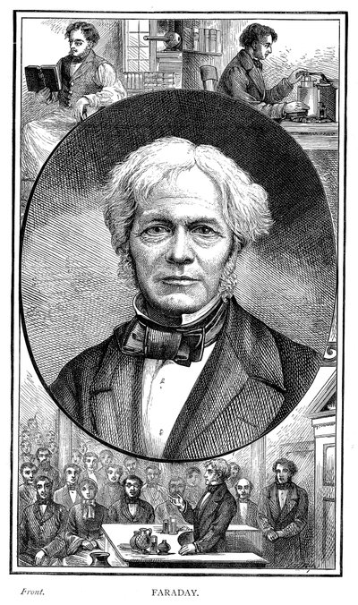 Michael Faraday, britský fyzik a chemik, 1881 od Unbekannt