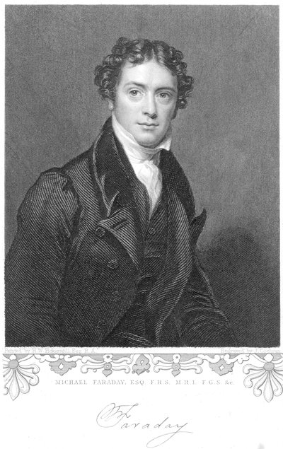 Michael Faraday, anglický chemik a fyzik, 19. století od Unbekannt