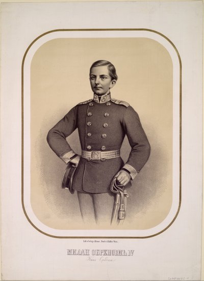 Milan I. 1854-1901, král srbský, c. 1869 od Unbekannt