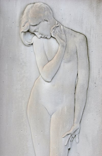 Milánský monumentální hřbitov: žena, Milán, Itálie od Unbekannt