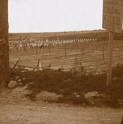 Vojenský hřbitov, Neuville-Saint-Vaast, severní Francie, c1914-c1918 od Unbekannt