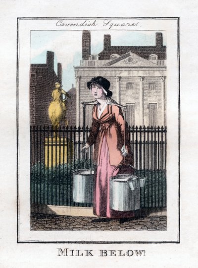 Milk Below!, Cavendish Square, Londýn, 1805 od Unbekannt