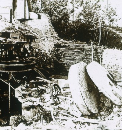 Mlýn ve Woëvre, Francie, c1914-c1918 od Unbekannt