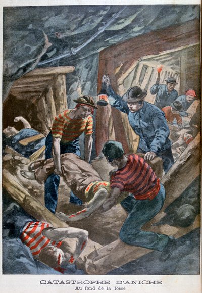 Zával dolu, Aniche, Francie, 1900 od Unbekannt