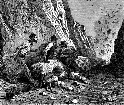 Odstřel horníků, 1879. od Unbekannt