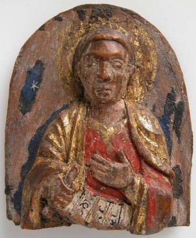 Miniaturní reliéf hebrejského proroka Daniela se svitkem, německy, 1200-1225. od Unbekannt