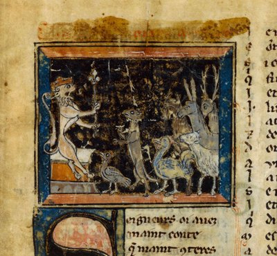 Miniatura z Le Roman de Renart, 13. století. od Unbekannt