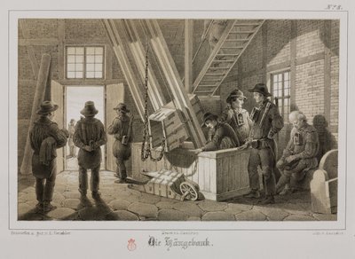 Těžba, kovové rudy Důl dolu, Německo, c 1851 od Unbekannt