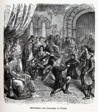 Minstrels a kejklíři u dvora, 1882 od Unbekannt