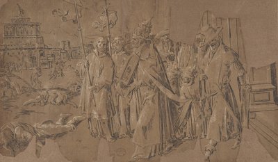 Zázrak svatého Řehoře, 16. století. od Unbekannt