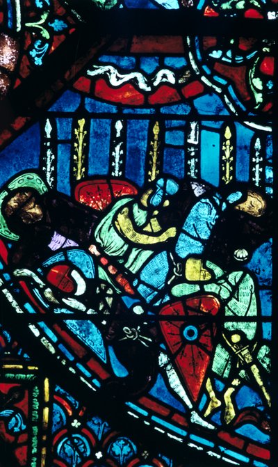 Zázrak kvetoucích kopí, barevné sklo, katedrála v Chartres, Francie, c1225 od Unbekannt