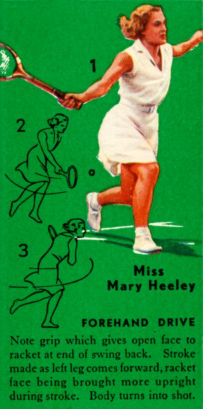 Slečna Mary Heeley - Forehand Drive, c1935. od Unbekannt