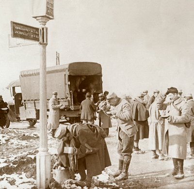 Mobilní kuchyně na Voice Sacrée, Verdun, severní Francie, c1914-c1918. od Unbekannt