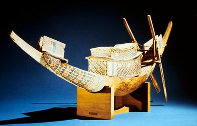 Model lodi, starověký Egypt, 18. dynastie, c1325 př.nl od Unbekannt
