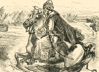 Mohammed II povzbuzuje své námořníky, 1890. od Unbekannt