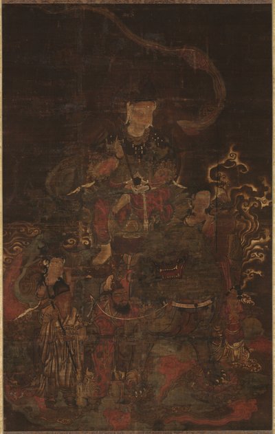 Monju and Attendants, 1200s. od Unbekannt