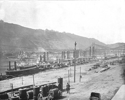 Monongahela Wharf, Pittsburgh, Pennsylvania, USA, c1900. od Unbekannt