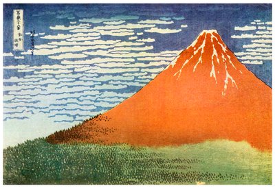 Mont Fuji, Japonsko, c1823 1956 od Unbekannt