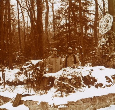 Monument des Chasseurs, Col de la Chipotte, východní Francie, c1914-c1918 od Unbekannt