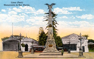 Památník generála San Martina, Lima, Peru, počátek 20. století od Unbekannt