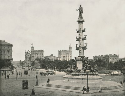 Památník Wilhelma von Tegetthoff na Praterstern, Vídeň, Rakousko, 1895. od Unbekannt