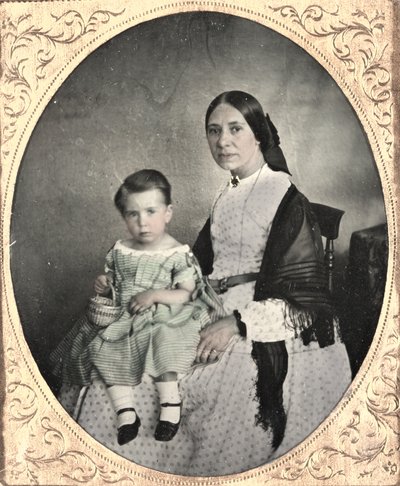 Matka a dítě, c. 1860. od Unbekannt