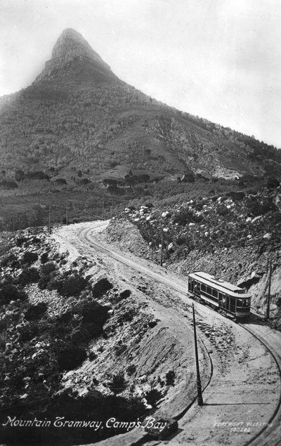 Horská tramvaj, Camps Bay, Kapské Město, Jižní Afrika, 1917 od Unbekannt