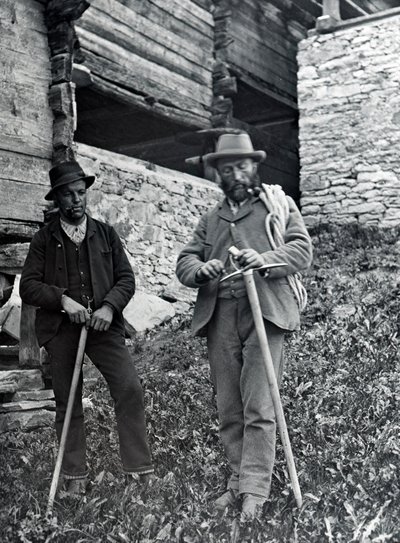 Horolezci, konec 19. nebo začátek 20. století od Unbekannt