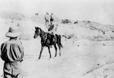 Turecký důstojník opouštějící Mosul, Mezopotámie, WWI, 1918 od Unbekannt