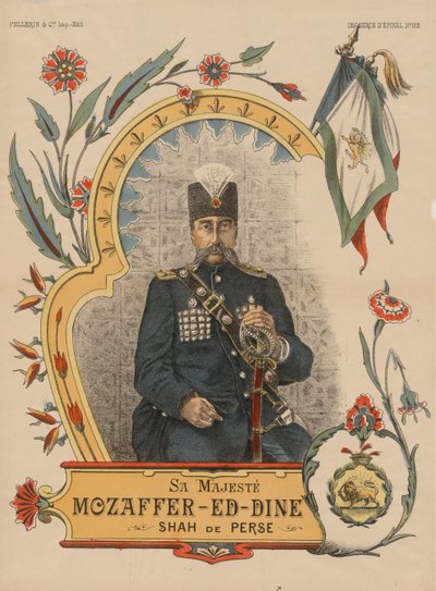 Muzaffar ad-din Shah Qajar 1853-1907, císař Persie, 1896 od Unbekannt