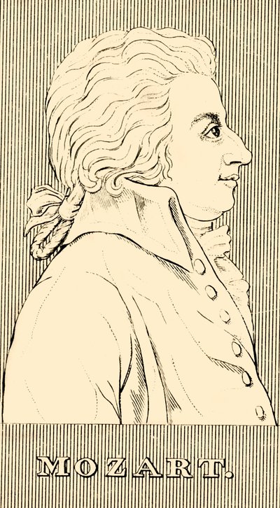 Mozart, 1756-1791, 1830. od Unbekannt