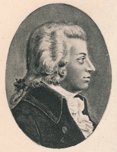 Mozart., 1895. od Unbekannt