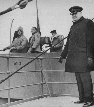 Pan Churchill s britskou a americkou posádkou děl, 1943-44 od Unbekannt