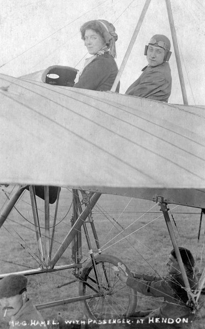 Pan G Hemel s cestujícím, Hendon, Londýn, 1910 od Unbekannt