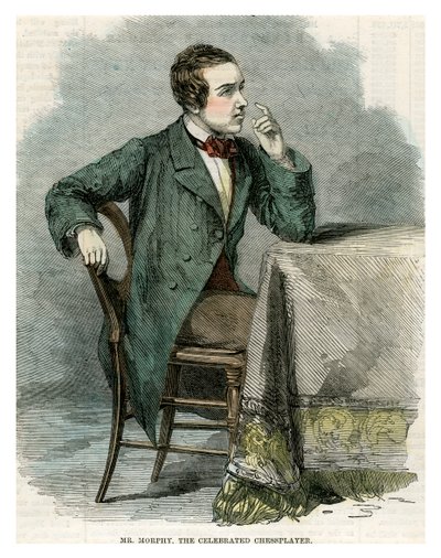 Pan Morphy, slavný šachista, 19. století od Unbekannt